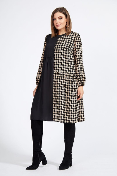 Платье Милора-стиль 931 гусиная_лапка - фото 1