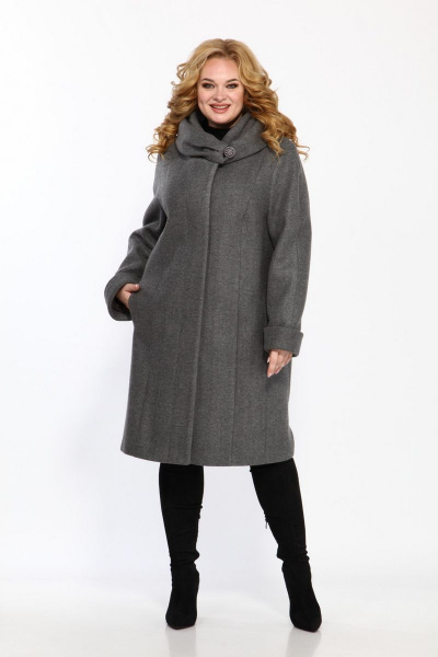 Пальто Диомант 1016 серый - фото 1