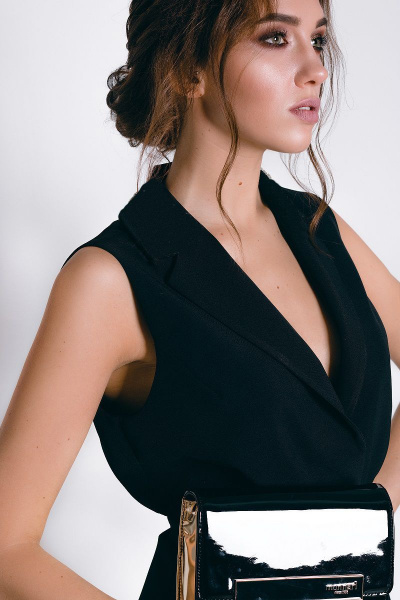 Нарядный приталенный жилет с поясом на поясе S. Veles 5-121Ж - фото 2