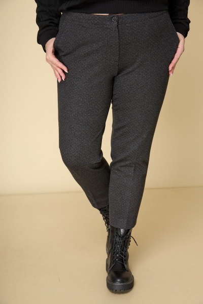Брюки БелЭльСтиль 586 серый_трикотаж - фото 3