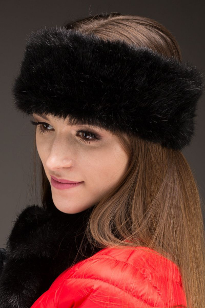 Повязка Зима Фэшн 051-1-02 черный_под_норку - фото 5