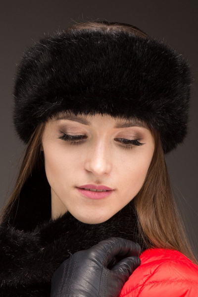 Повязка Зима Фэшн 051-1-02 черный_под_норку - фото 4