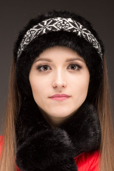 Повязка Зима Фэшн 051-1-02 черный_под_норку - фото 3