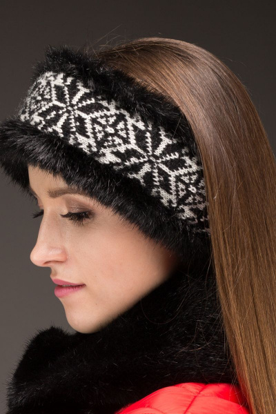 Повязка Зима Фэшн 051-1-02 черный_под_норку - фото 2