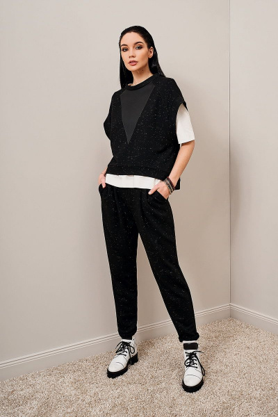 Блуза Noche mio 6.244 черный - фото 1