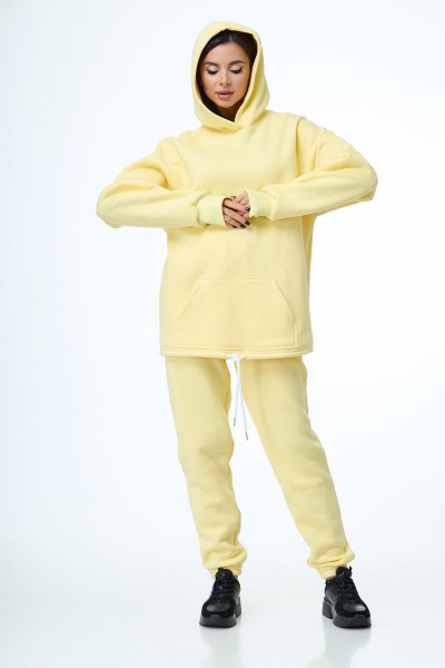 Брюки, худи Anelli 976 желтый - фото 4