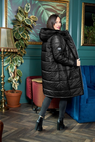 Пальто ANASTASIA MAK 941 черный - фото 5