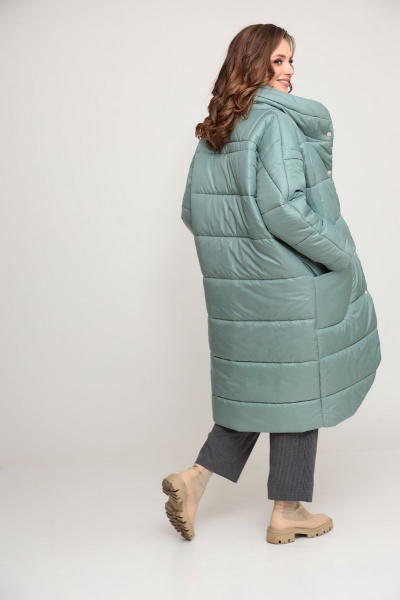 Пальто ALEZA 1050 мята - фото 3