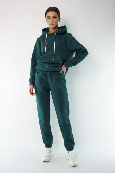 Утепленный спортивный костюм из флиса с брюками и худи Kivviwear 40524053.03 - фото 13