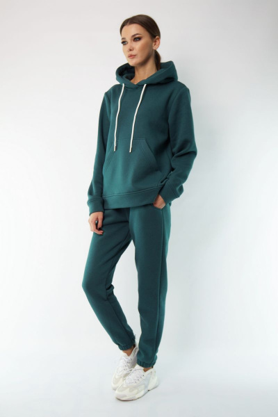 Утепленный спортивный костюм из флиса с брюками и худи Kivviwear 40524053.03 - фото 7