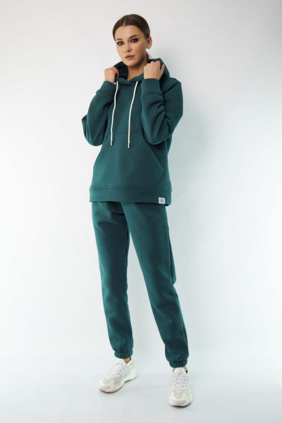 Утепленный спортивный костюм из флиса с брюками и худи Kivviwear 40524053.03 - фото 5