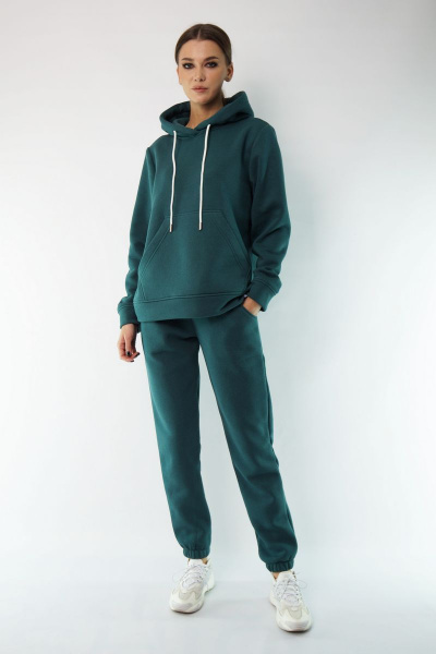 Утепленный спортивный костюм из флиса с брюками и худи Kivviwear 40524053.03 - фото 3