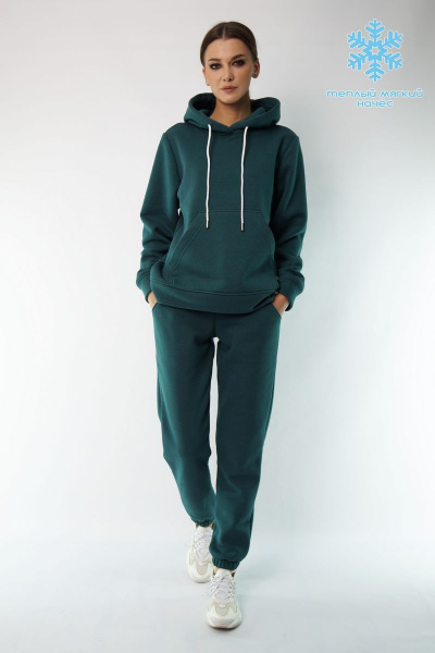 Утепленный спортивный костюм из флиса с брюками и худи Kivviwear 40524053.03 - фото 1