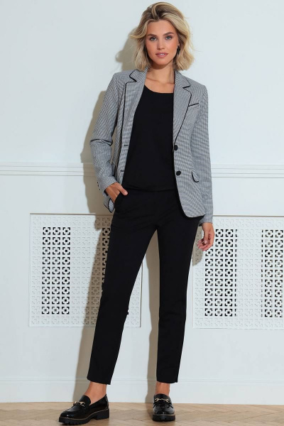 Блуза, брюки, жакет LeNata 31227 мелкая-лапка - фото 2