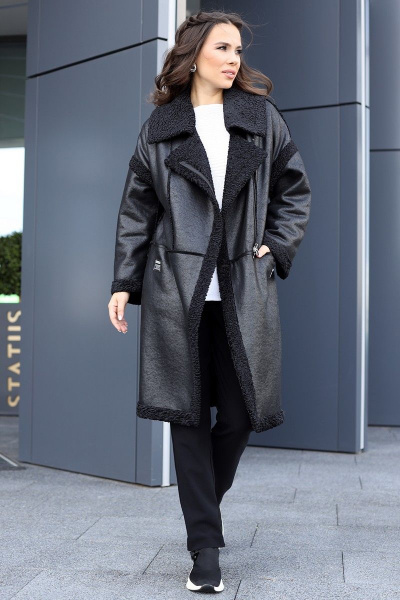 Дубленка Мода Юрс 2715 черный - фото 1