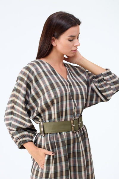 Платье Anelli 1120 клетка - фото 10