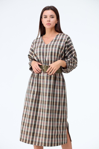 Платье Anelli 1120 клетка - фото 5