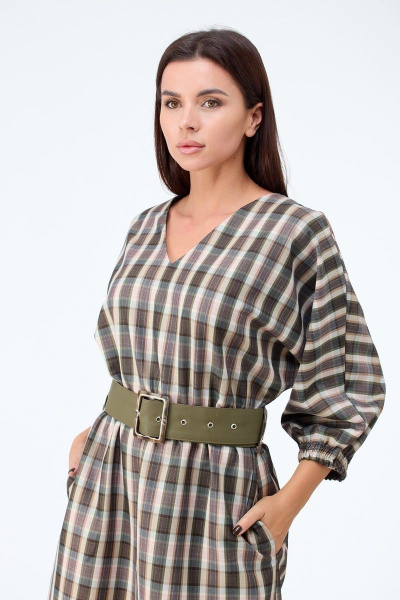 Платье Anelli 1120 клетка - фото 3