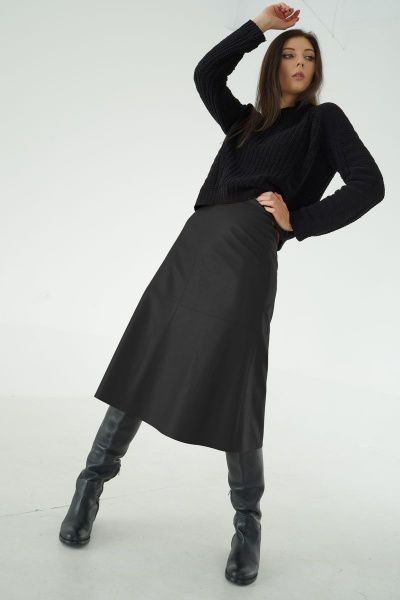 Юбка MALI 221-109 чёрный - фото 1