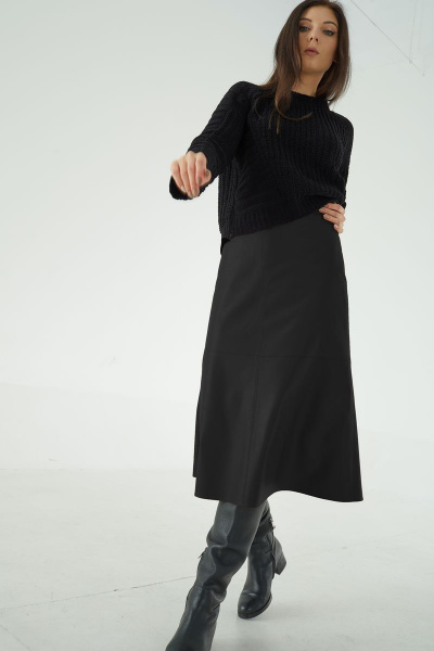 Юбка MALI 221-109 чёрный - фото 2