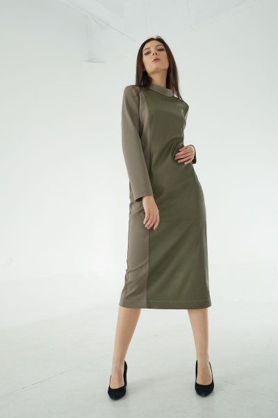 Платье, ремень MALI 421-104 олива(_хаки) - фото 6