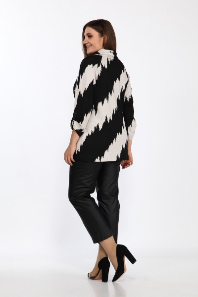 Джемпер Lady Style Classic 2333/1 черный-молочный - фото 3