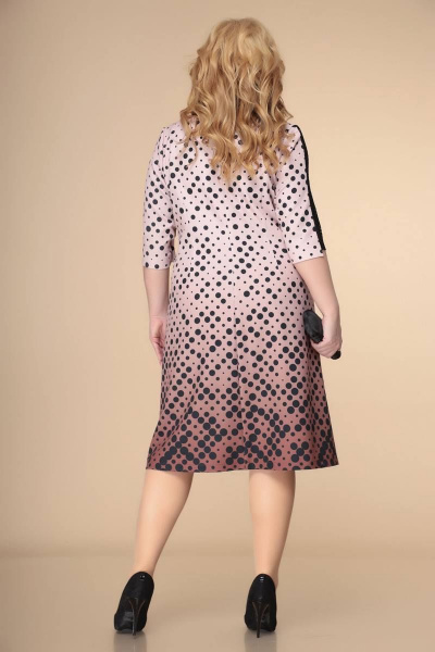 Платье Romanovich Style 1-2236 пудра/черный - фото 3