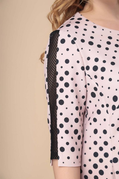 Платье Romanovich Style 1-2236 пудра/черный - фото 4