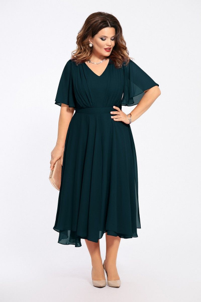 Платье TEZA 1455 изумруд - фото 1