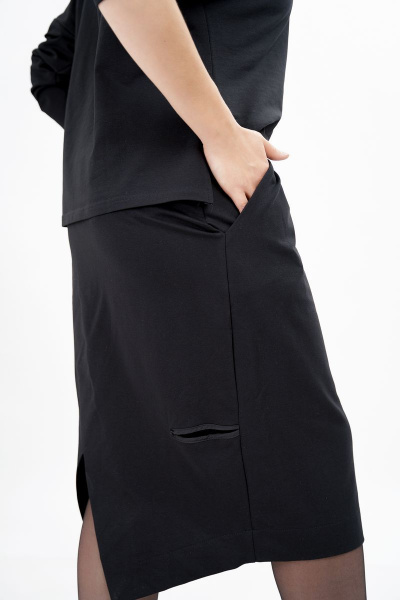 Юбка GRATTO 6006 черный - фото 6