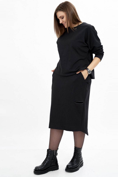 Юбка GRATTO 6006 черный - фото 3