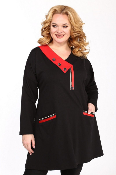 Туника SOVITA M-2139 черный - фото 2