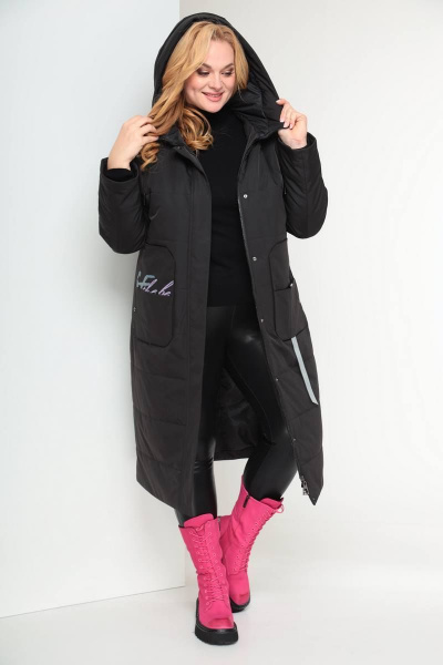 Пальто Shetti 2028 черный - фото 2
