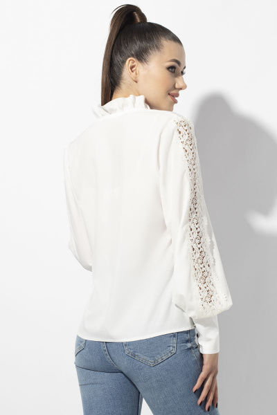 Блуза VIZAVI 655 молоко - фото 8