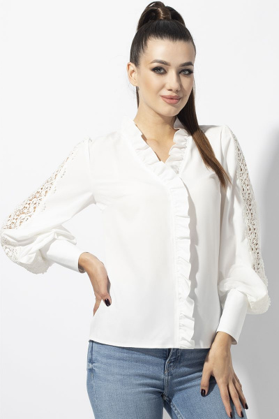 Блуза VIZAVI 655 молоко - фото 2
