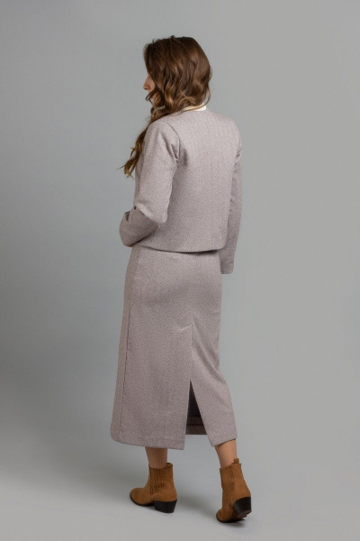 Жакет, юбка Mirolia 989 темно-бежевый - фото 5