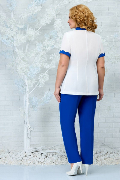 Блуза, брюки, жакет Ninele 5862 василек-голубой - фото 3