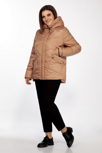 Куртка Ольга Стиль С-698 карамель - фото 2