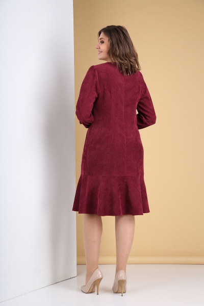 Платье Tensi 319 марсала - фото 5