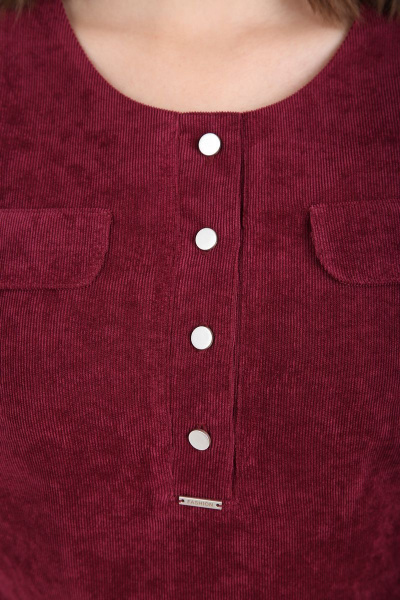 Платье Tensi 319 марсала - фото 4