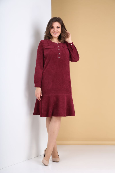 Платье Tensi 319 марсала - фото 1