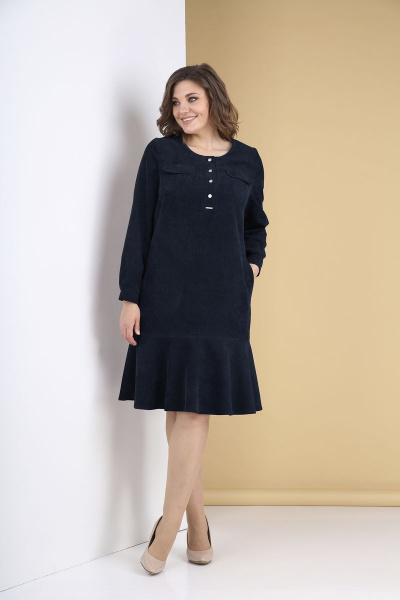 Платье Tensi 319 тёмно-синий - фото 1