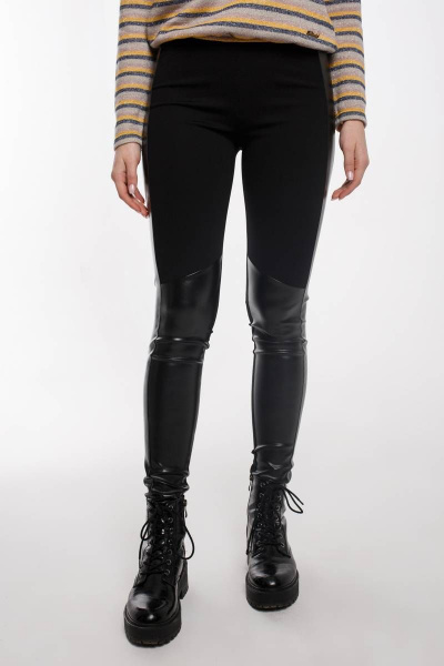 Леггинсы Madech 19144 глубокий-черный - фото 6