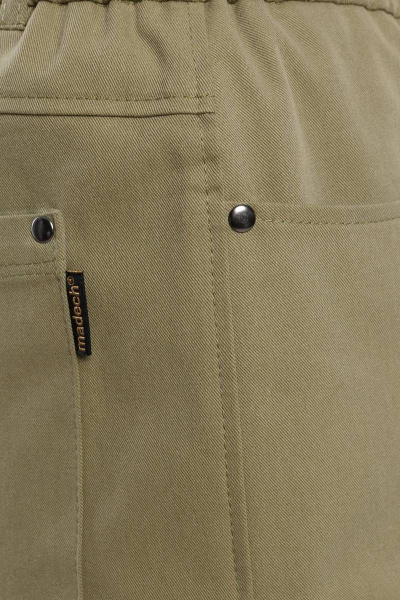 Брюки демисезонные из хлопка с резинкой и зауженным низом Madech 21182 защитный-хаки - фото 7