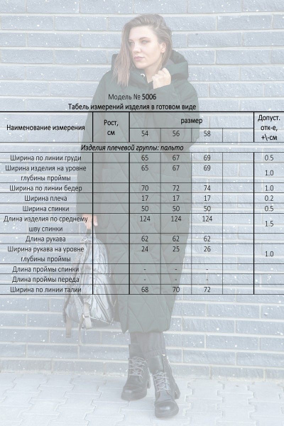 Пальто Lady Secret 5006 зеленый_перламутр - фото 5