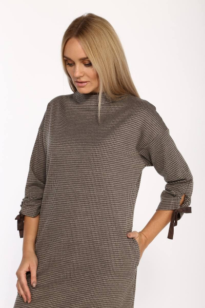 Платье Danaida 2070 бежево-коричневый - фото 7