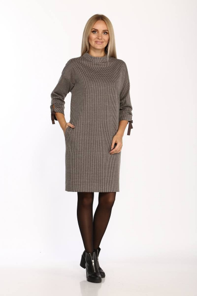 Платье Danaida 2070 бежево-коричневый - фото 4