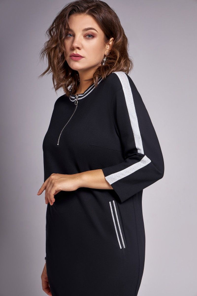 Демисезонное платье прямого силуэта с карманами и застежкой-молнией FOXY FOX 1420 - фото 2