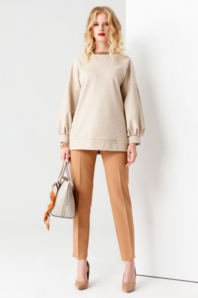 Джемпер Панда 63940z бежевый - фото 1