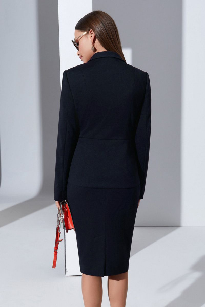 Жакет, юбка Lissana 4320 темно-синий - фото 6